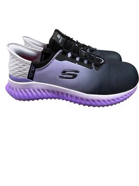 Skechers Women’s Ombré Steel Toe Slip on Work Sneakers, Size 10.